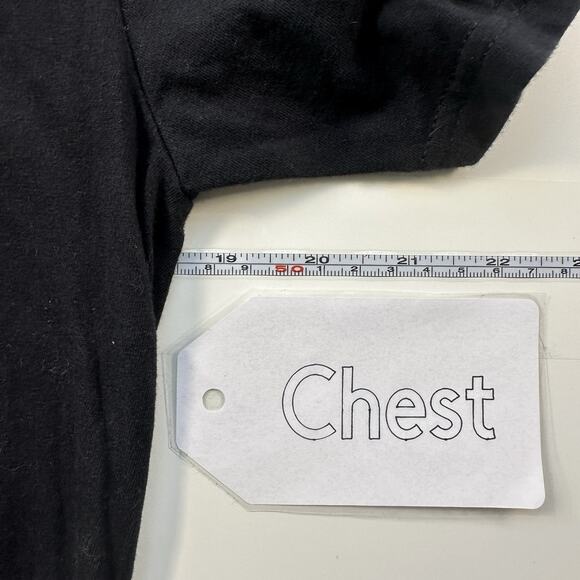 The Scream Band Tee Sz M Black Skull Flames Autographed John Corabi Motley Crue - Picture 6 of 6